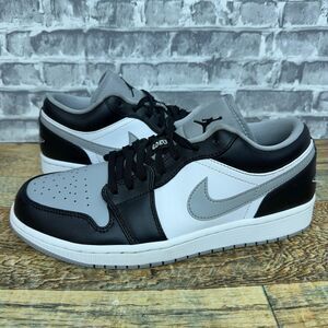 Nike‎ Air Jordan 1 Low Shadow Light Smoke Grey Toe 553558-039 Mens Size 8.5 Rare